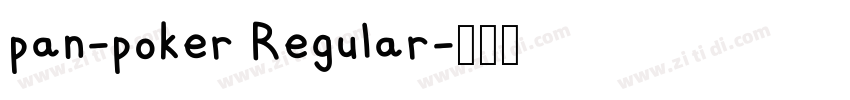 pan-poker Regular字体转换